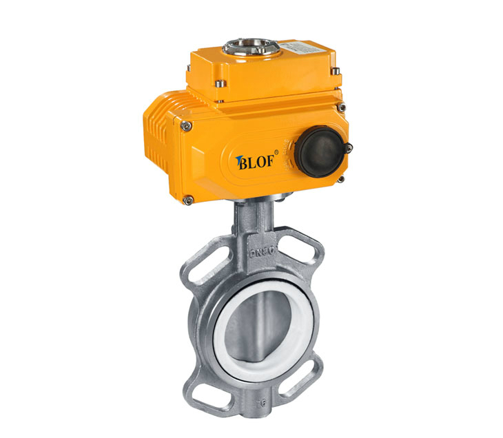 D971F電動不銹鋼四氟蝶閥