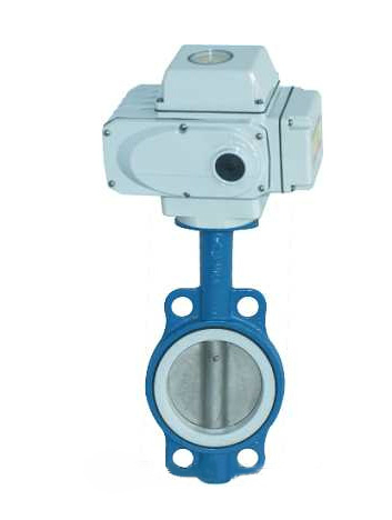 電動(dòng)四氟密封對(duì)夾蝶閥