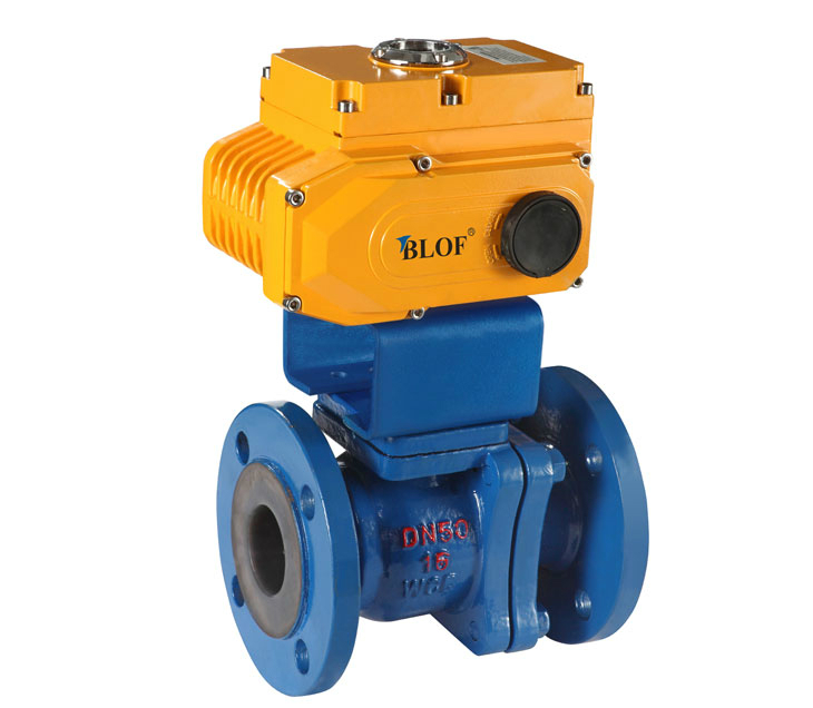 Q941F46電動(dòng)襯氟球閥