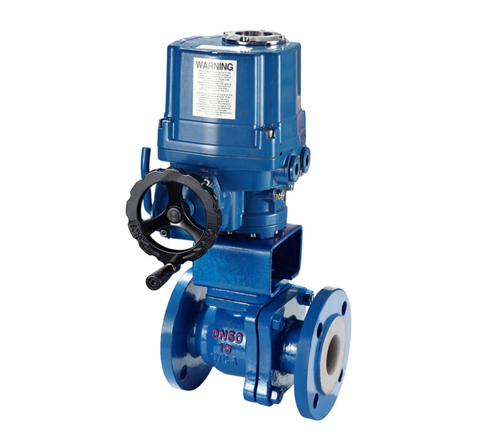 Q941F46電動(dòng)防爆襯氟球閥