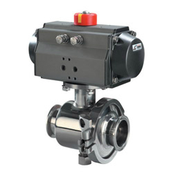 氣動(dòng)卡箍式快裝衛(wèi)生球閥